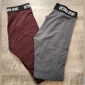 2 Sets Of Victoria Secret Sport Leggjngs Size Small